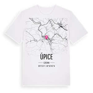 Úpice karta t-shirt – ekologisk bomull t-shirt från Pinshirt