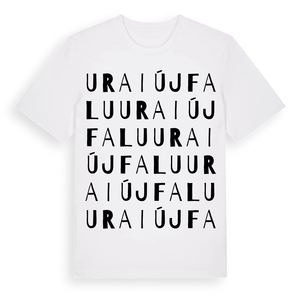Uraiújfalu ordlek t-shirt – White, i miljö