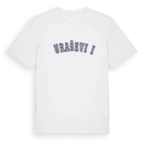 Đuraševići college t-shirt – ekologisk bomull t-shirt från Pinshirt
