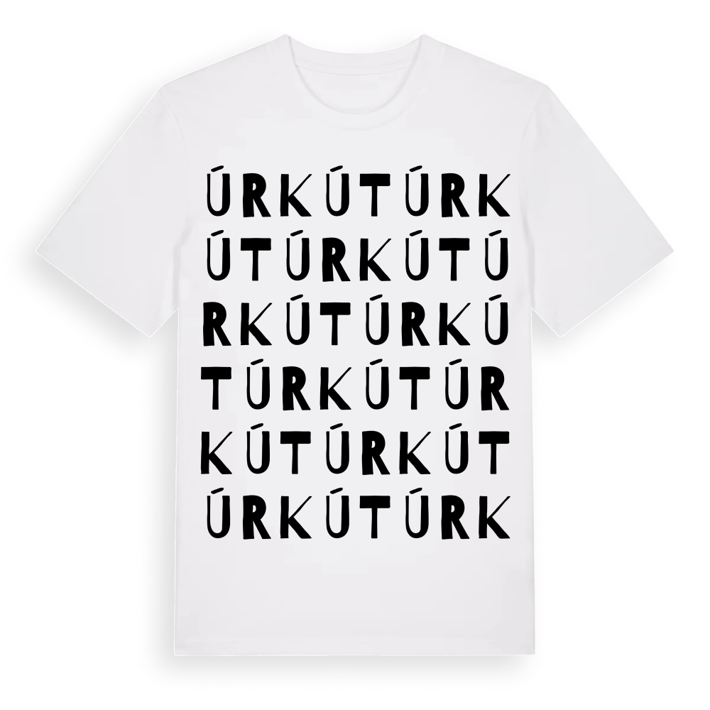 Úrkút ordlek t-shirt – White, i miljö