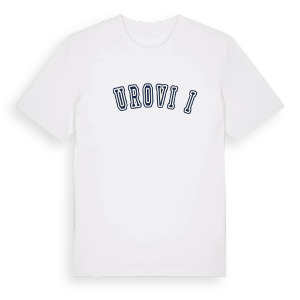 Đurovići college t-shirt – ekologisk bomull t-shirt från Pinshirt