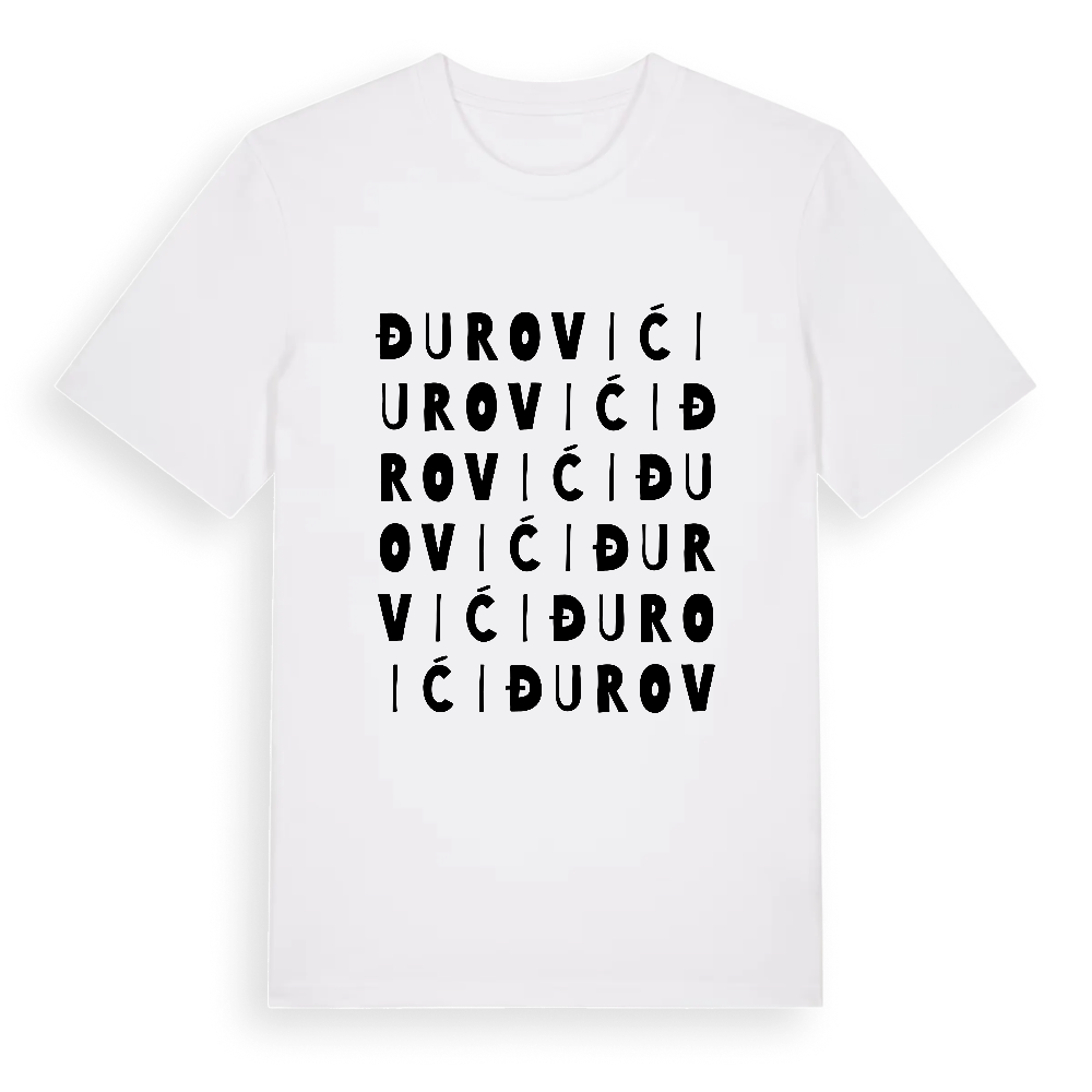 Đurovići ordlek t-shirt – White, i miljö