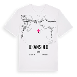 Usansolo karta t-shirt – ekologisk bomull t-shirt från Pinshirt