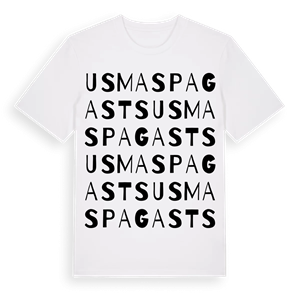 Usmas pagasts ordlek t-shirt – ekologisk bomull t-shirt från Pinshirt
