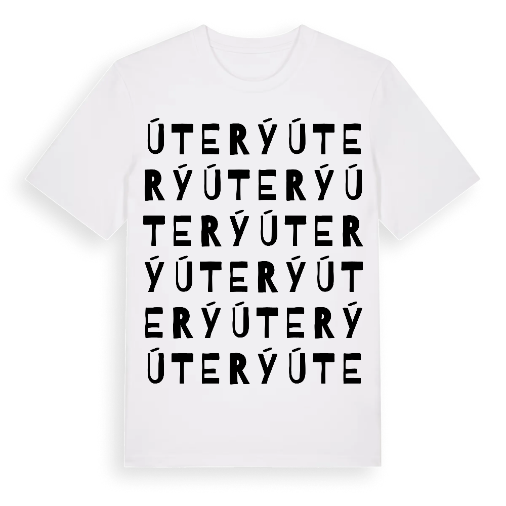 Úterý ordlek t-shirt – White, i miljö