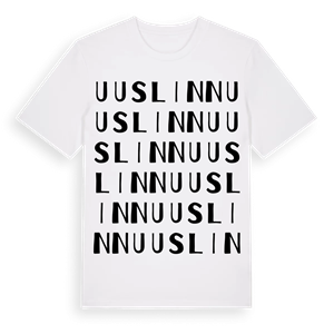 Uuslinn ordlek t-shirt – ekologisk bomull t-shirt från Pinshirt