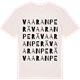 Vintage White t-shirt med Vaaranperä ordlek t-shirt