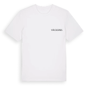 Jag älskar Vácegres t-shirt litet tryck – ekologisk bomull t-shirt från Pinshirt