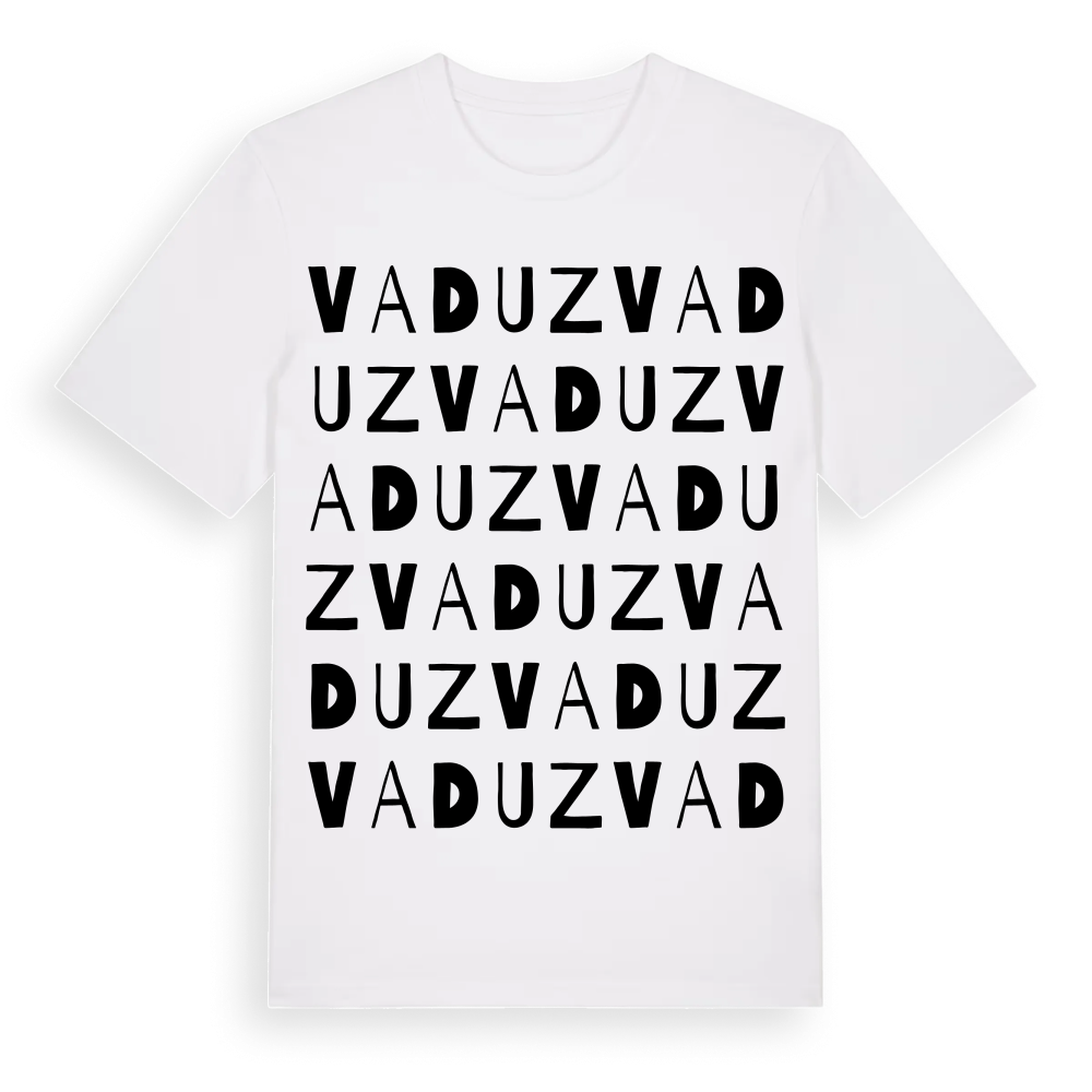Vaduz ordlek t-shirt – White, i miljö