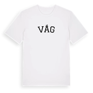 Vág böjd t-shirt – ekologisk bomull t-shirt från Pinshirt