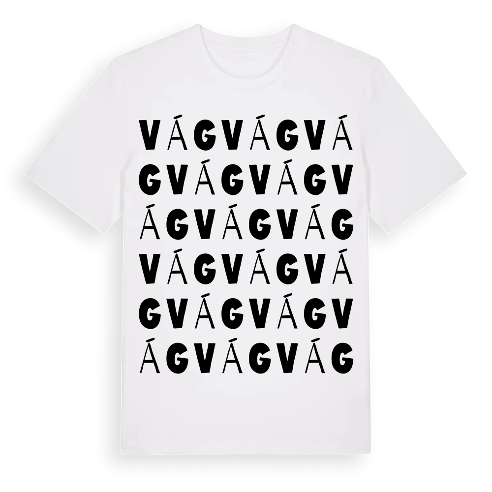 Vág ordlek t-shirt – White, i miljö