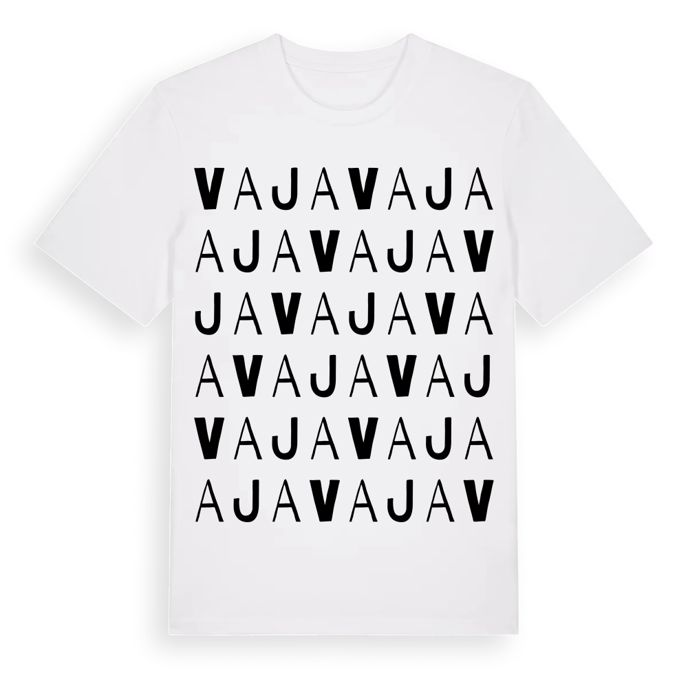 Vaja ordlek t-shirt – White, i miljö
