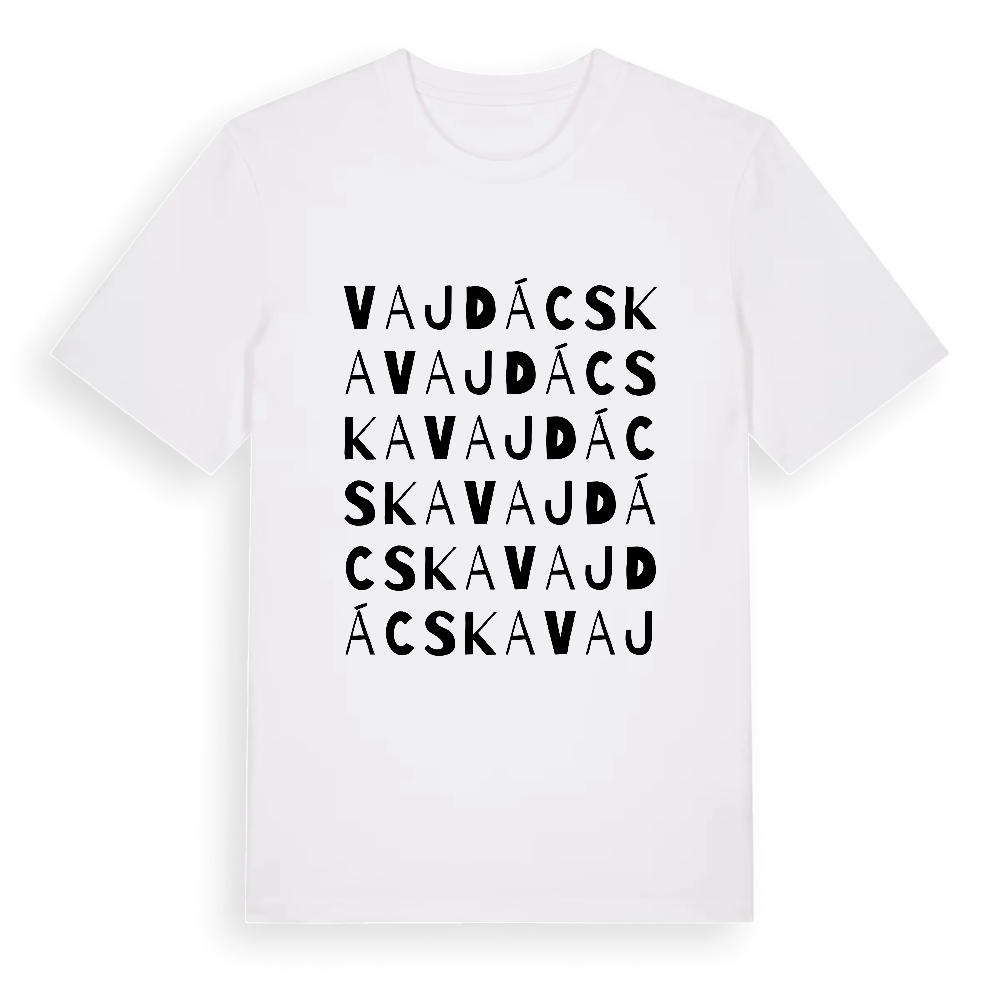 Vajdácska ordlek t-shirt – White, i miljö