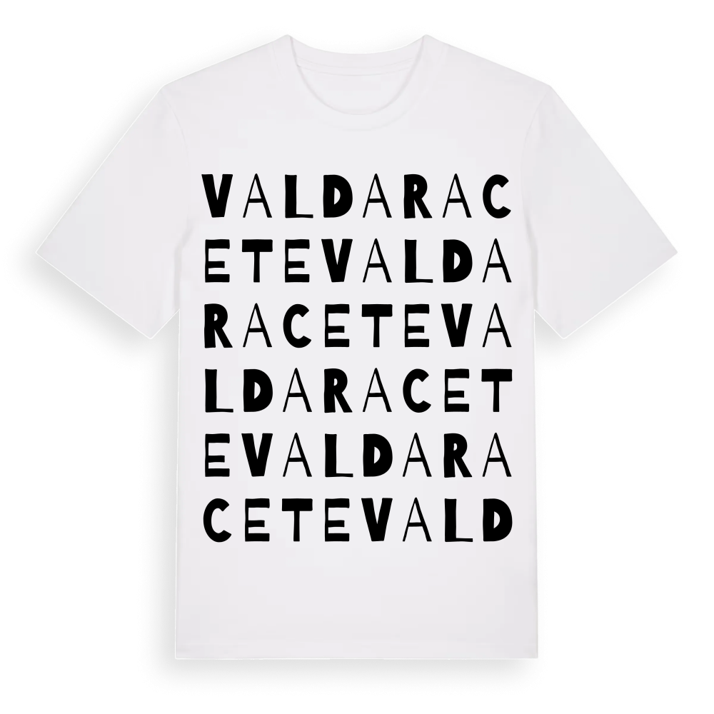 Valdaracete ordlek t-shirt – White, i miljö
