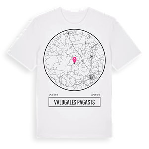 Valdgales pagasts t-shirt – ekologisk bomull t-shirt från Pinshirt