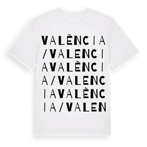 València / Valencia ordlek t-shirt – ekologisk bomull t-shirt från Pinshirt