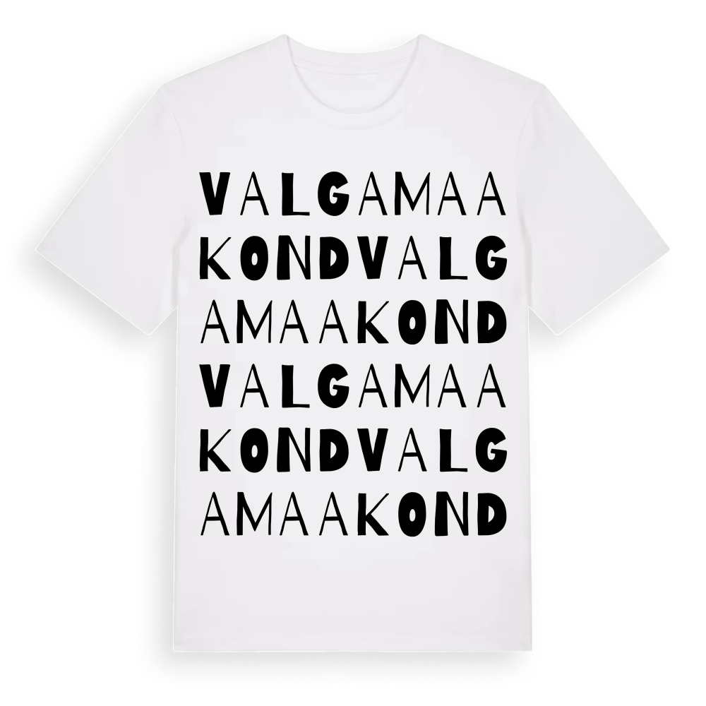 Valga maakond ordlek t-shirt – White, i miljö