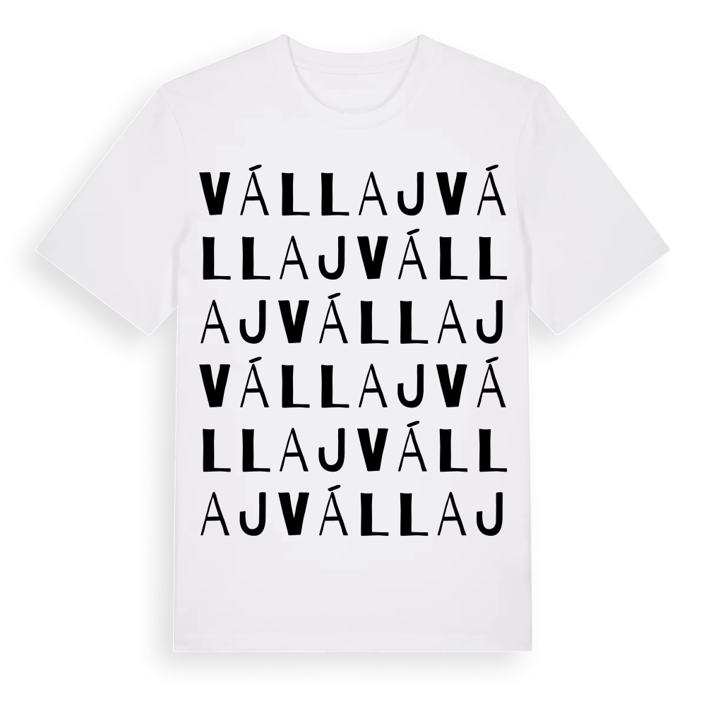 Vállaj ordlek t-shirt – White, i miljö