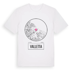 Valletta t-shirt – ekologisk bomull t-shirt från Pinshirt