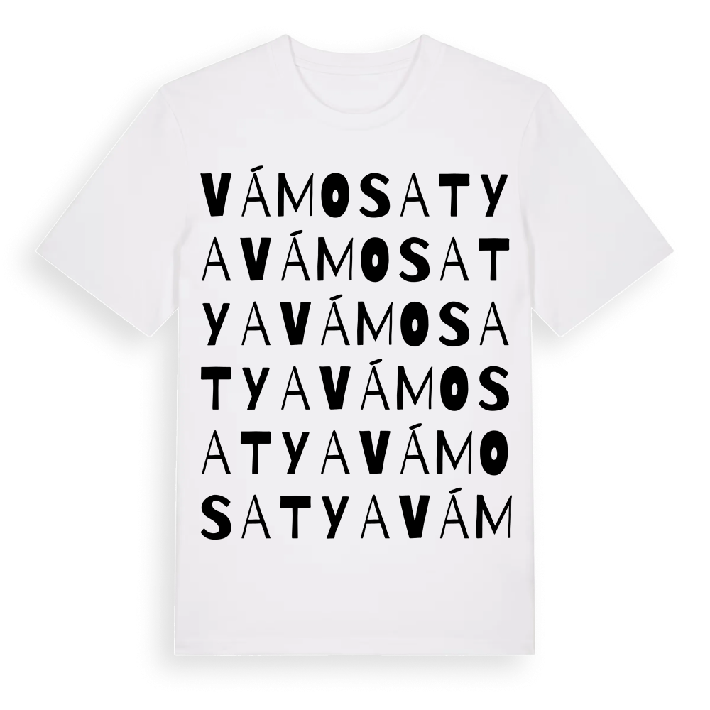 Vámosatya ordlek t-shirt – White, i miljö