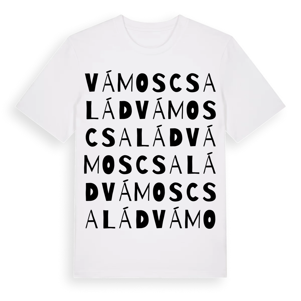 Vámoscsalád ordlek t-shirt – White, i miljö