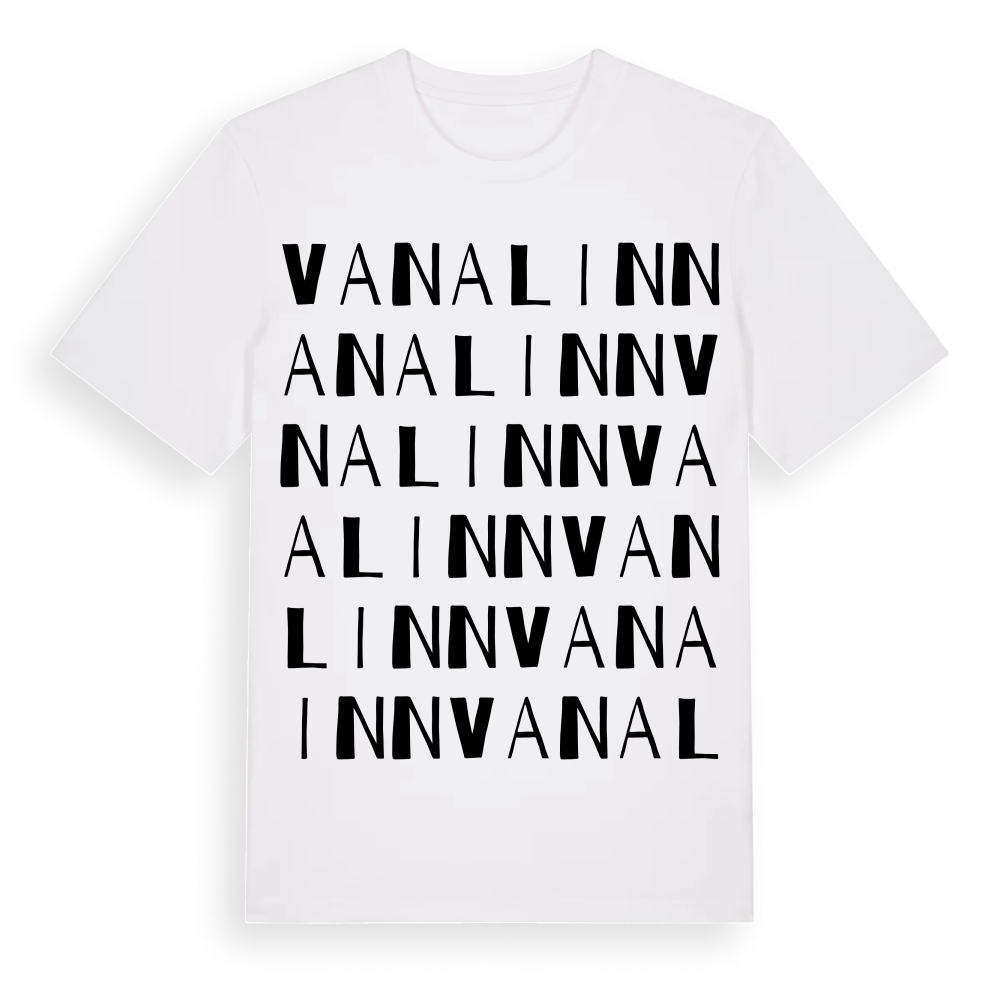 Vanalinn ordlek t-shirt – White, i miljö