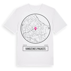 Vandzenes pagasts t-shirt – ekologisk bomull t-shirt från Pinshirt