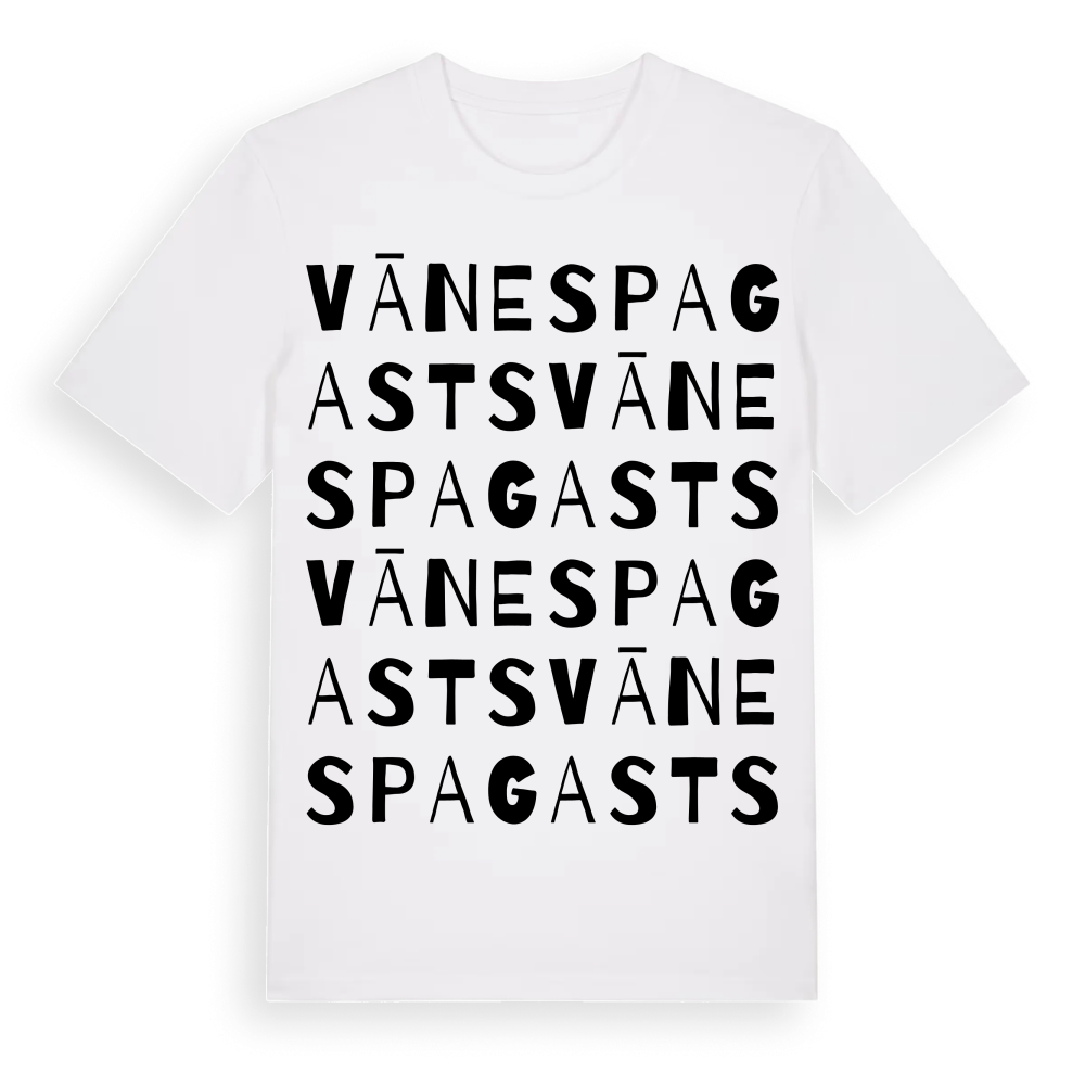 Vānes pagasts ordlek t-shirt – White, i miljö