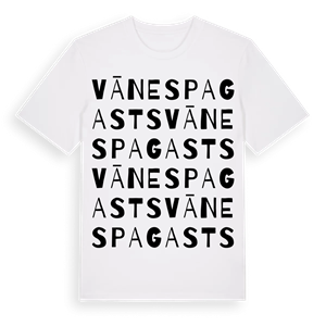 Vānes pagasts ordlek t-shirt – ekologisk bomull t-shirt från Pinshirt