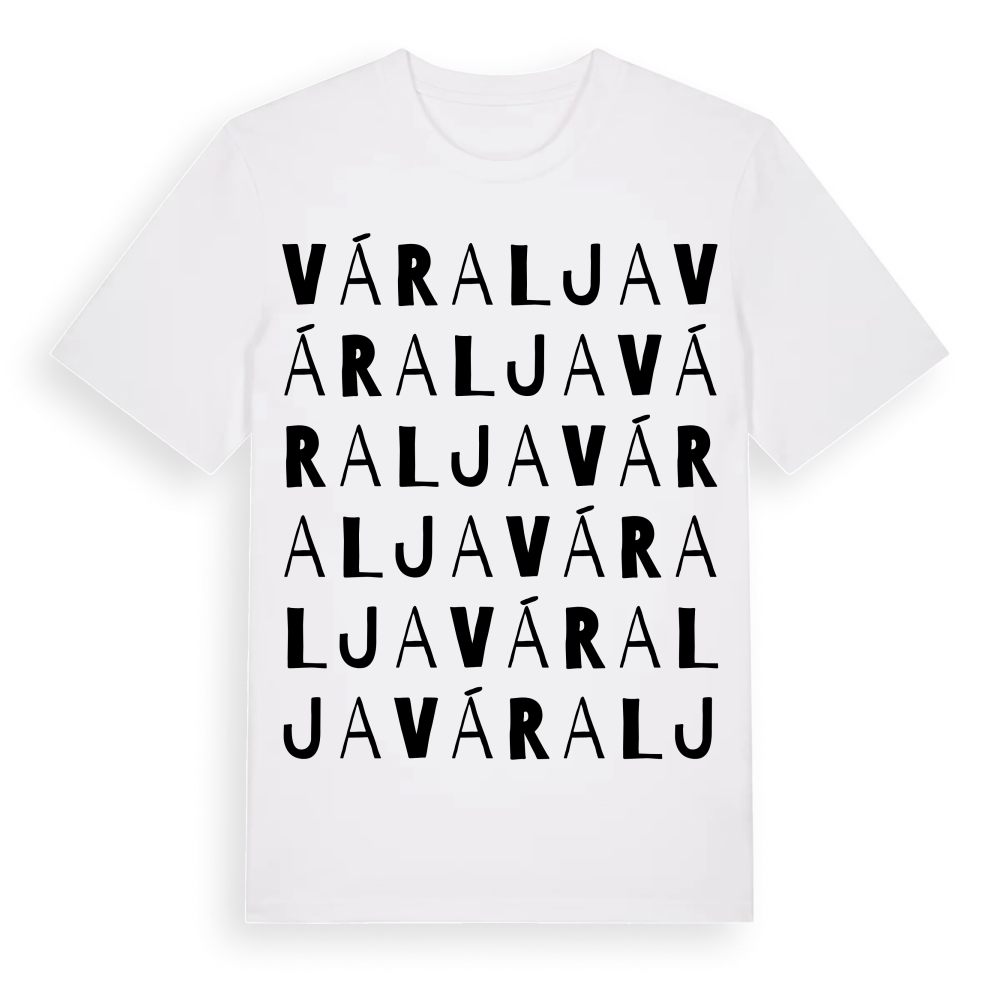 Váralja ordlek t-shirt – White, i miljö