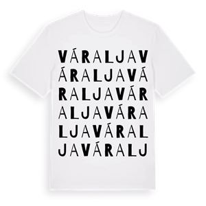 Váralja ordlek t-shirt – ekologisk bomull t-shirt från Pinshirt