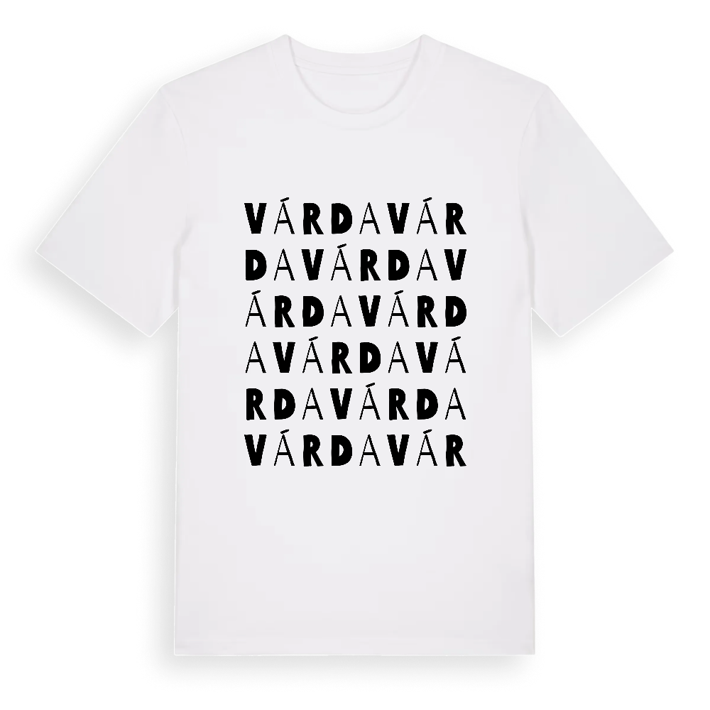 Várda ordlek t-shirt – White, i miljö