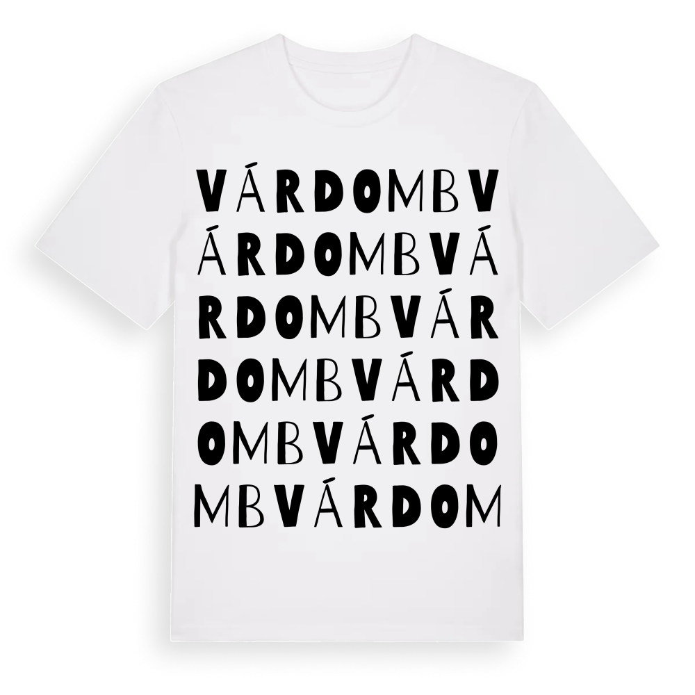 Várdomb ordlek t-shirt – White, i miljö