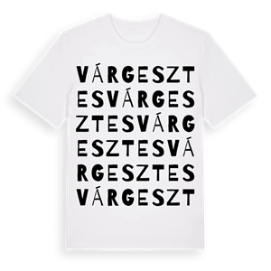 Várgesztes ordlek t-shirt – ekologisk bomull t-shirt från Pinshirt