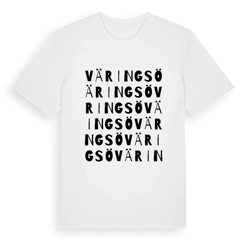 Väringsö ordlek t-shirt – White, i miljö