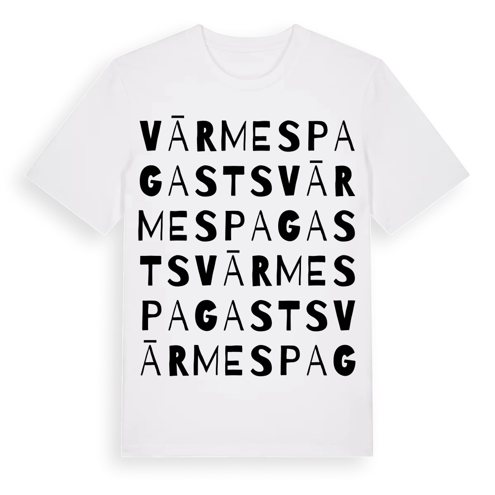 Vārmes pagasts ordlek t-shirt – White, i miljö