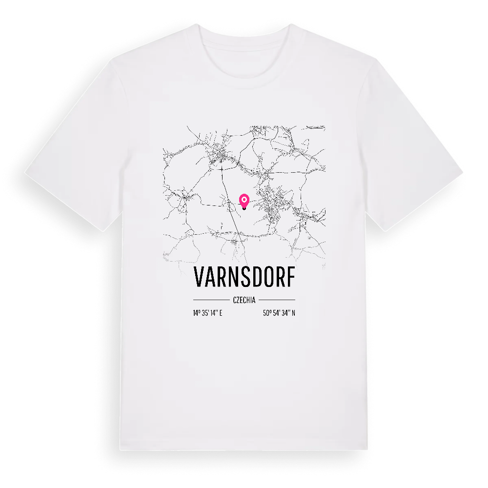 Varnsdorf karta t-shirt – White, i miljö