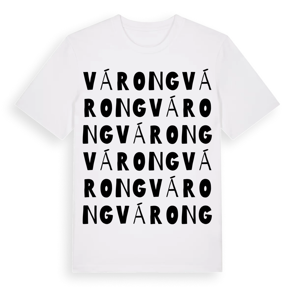 Várong ordlek t-shirt – White, i miljö