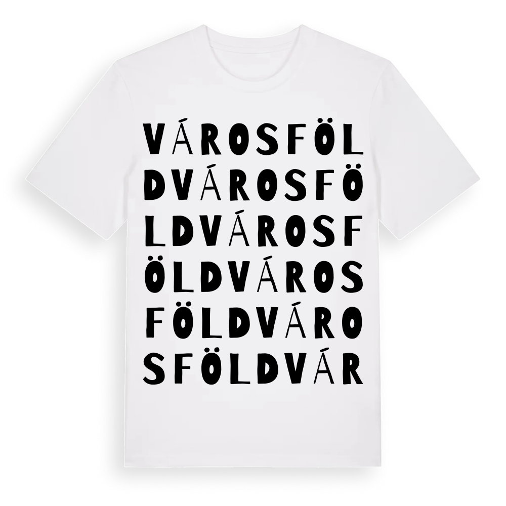 Városföld ordlek t-shirt – White, i miljö