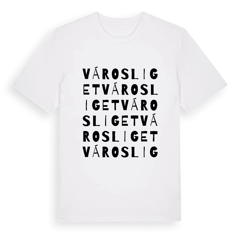 Városliget ordlek t-shirt – White, i miljö