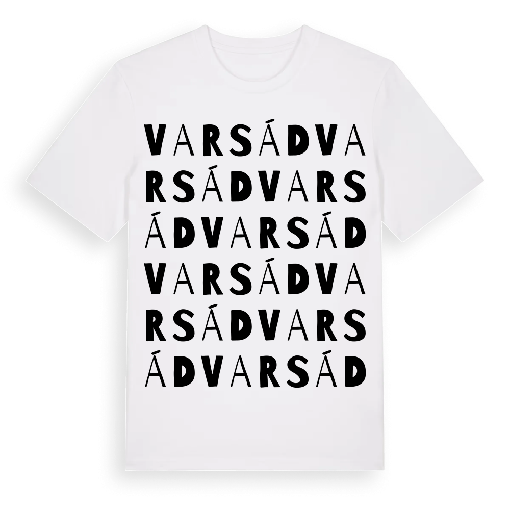 Varsád ordlek t-shirt – White, i miljö