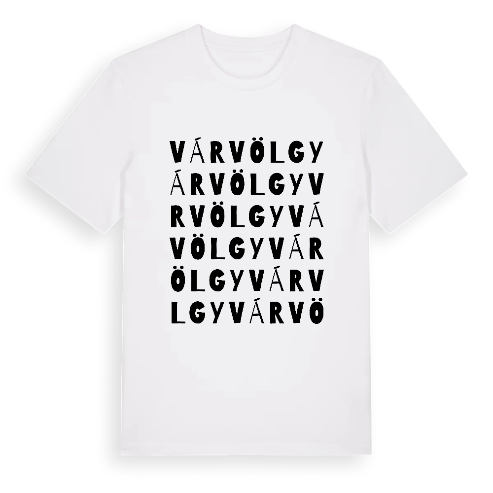 Várvölgy ordlek t-shirt – White, i miljö
