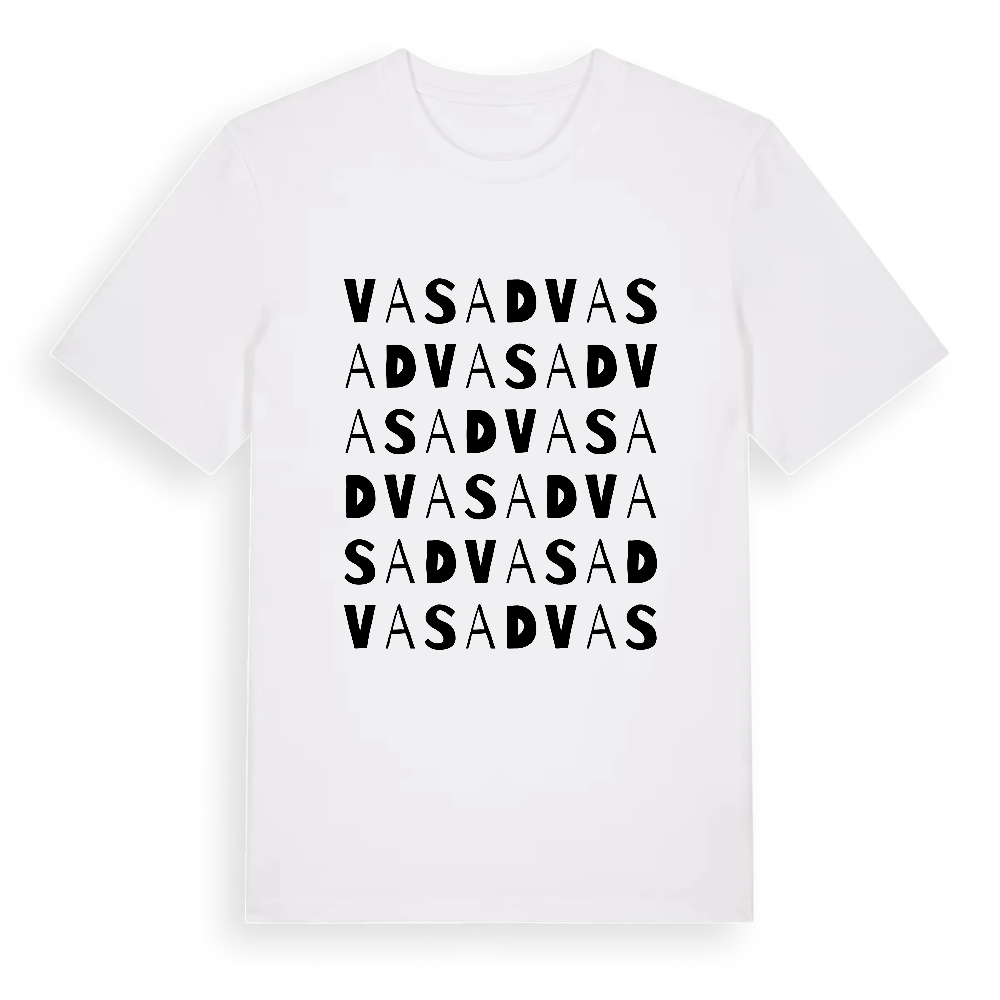 Vasad ordlek t-shirt – White, i miljö