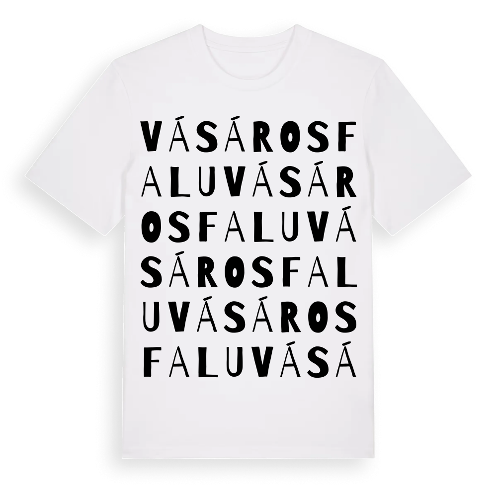 Vásárosfalu ordlek t-shirt – White, i miljö