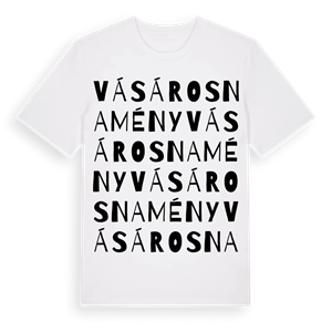 Vásárosnamény ordlek t-shirt – ekologisk bomull t-shirt från Pinshirt