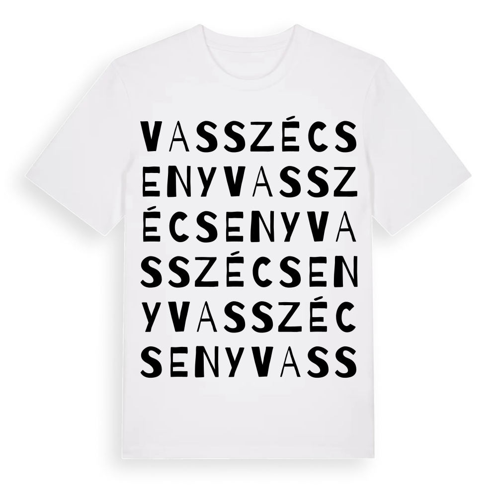 Vasszécseny ordlek t-shirt – White, i miljö