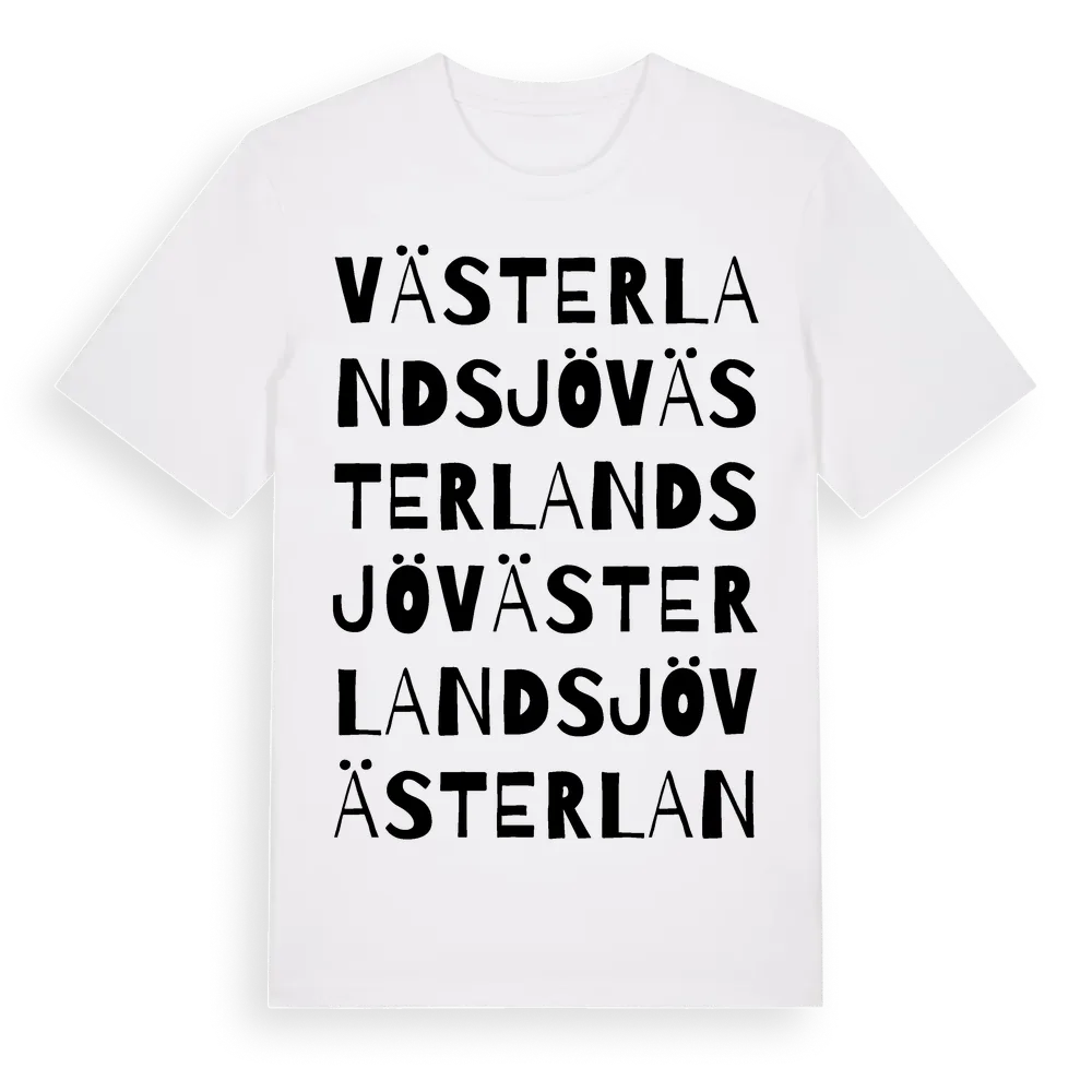 Västerlandsjö ordlek t-shirt i miljö