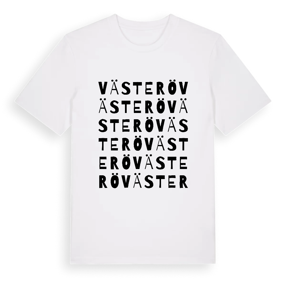 Västerö ordlek t-shirt – White, i miljö