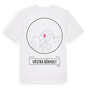 Västra Bökhult t-shirt – ekologisk bomull t-shirt från Pinshirt