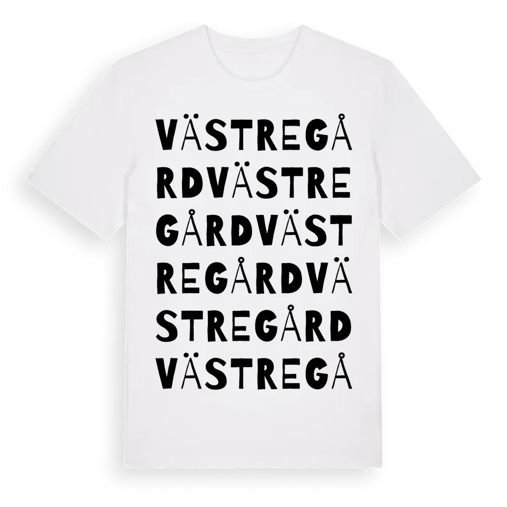 Västregård ordlek t-shirt i miljö